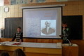 Урок химии. С докладом выступают ученики 9 - А класса Ганжела Егор и Ловиц Алексей
